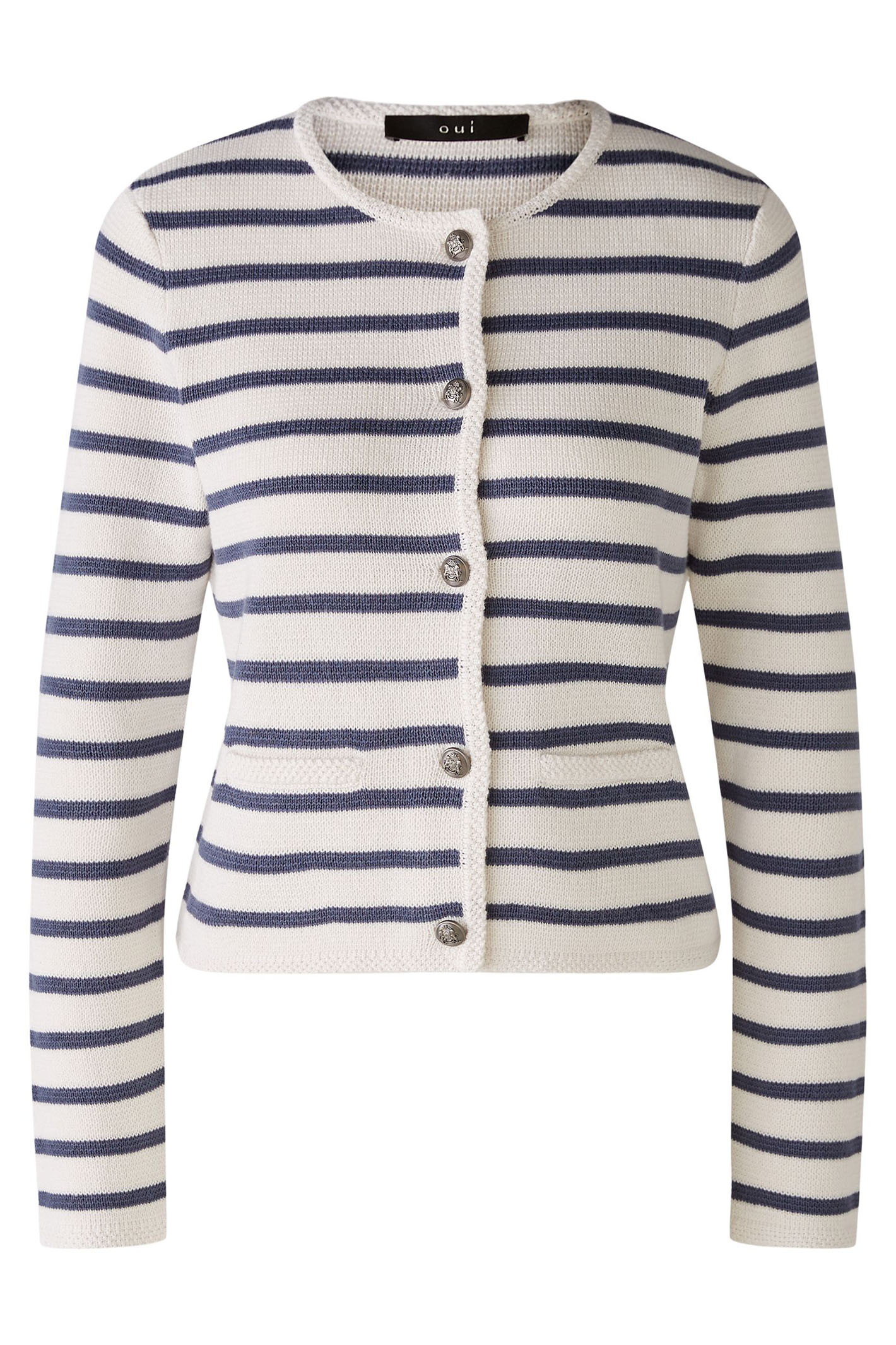 SLINKY BRAND BLUE White Cardigan Sweater Size 1X £7.88 - PicClick UK