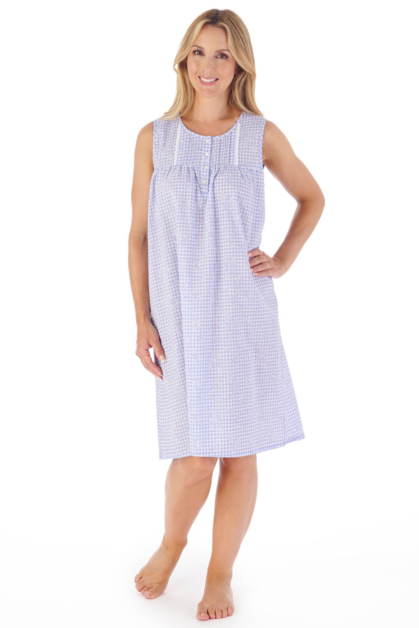 Gingham nightgown sale