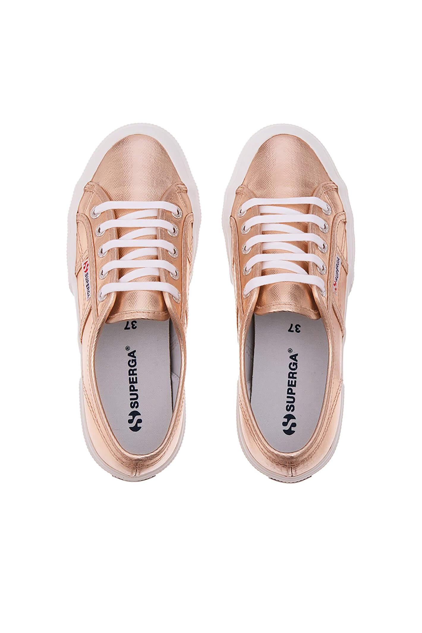 Superga rose gold trainers on sale