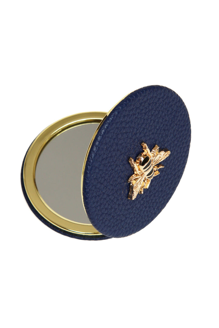 Alice Wheeler AW5813 Navy Round Compact Mirror - Shirley Allum Boutique