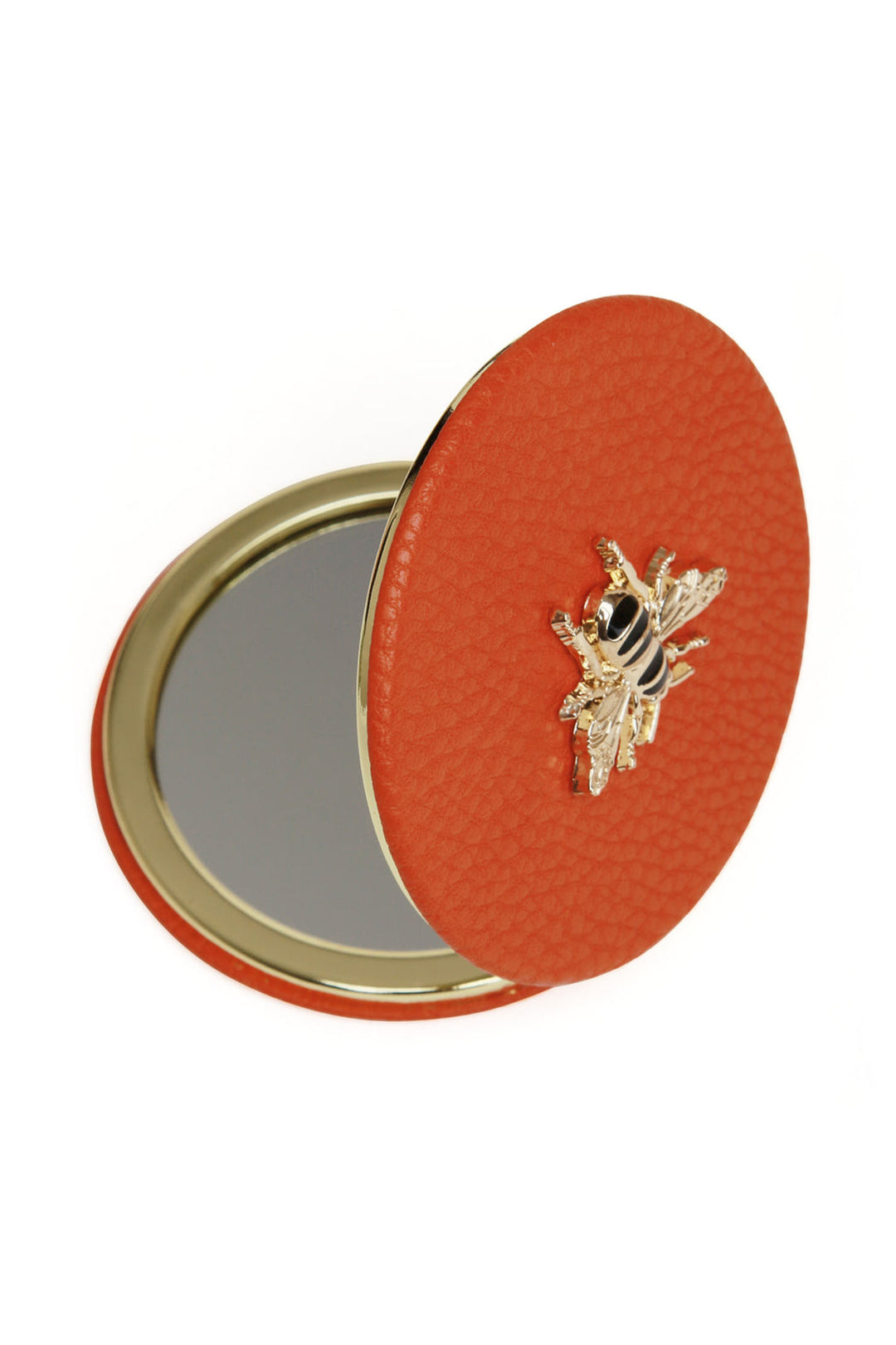 Alice Wheeler AW5815 Orange Round Compact Mirror - Shirley Allum Boutique