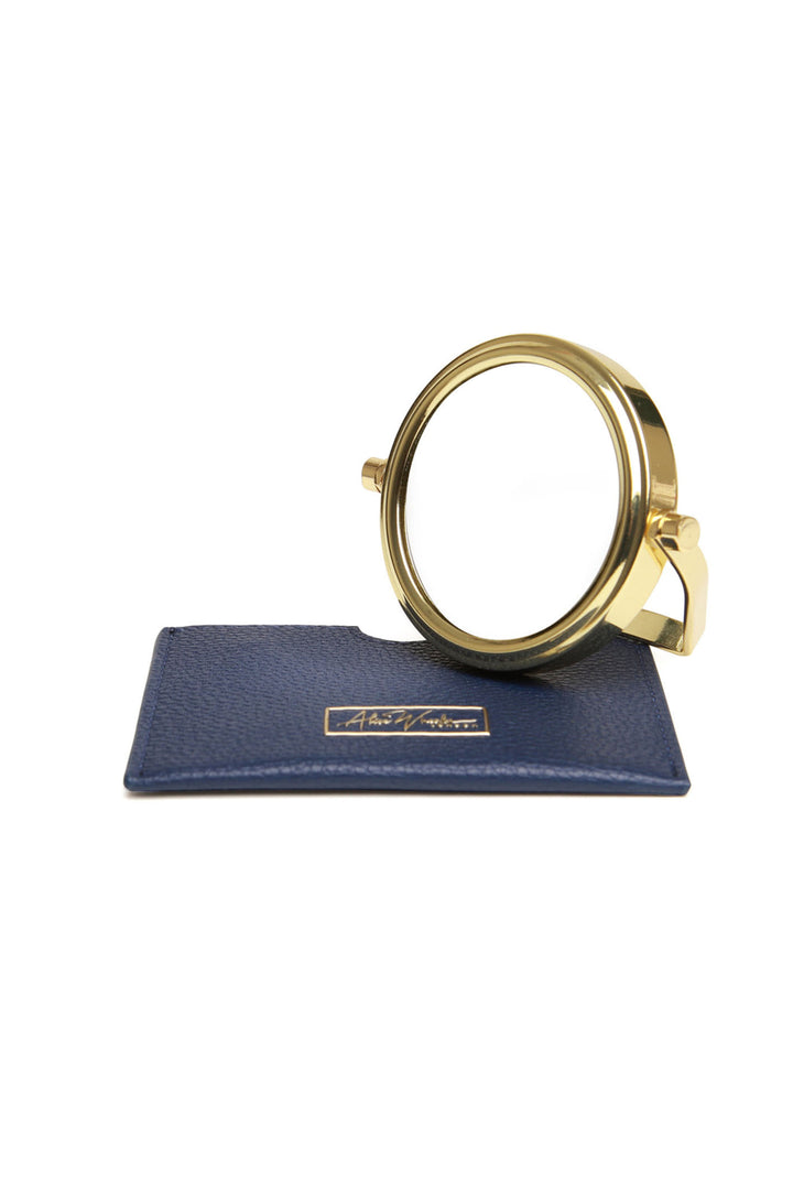 Alice Wheeler AW5928 Navy Mirror and Pouch - Shirley Allum Boutique