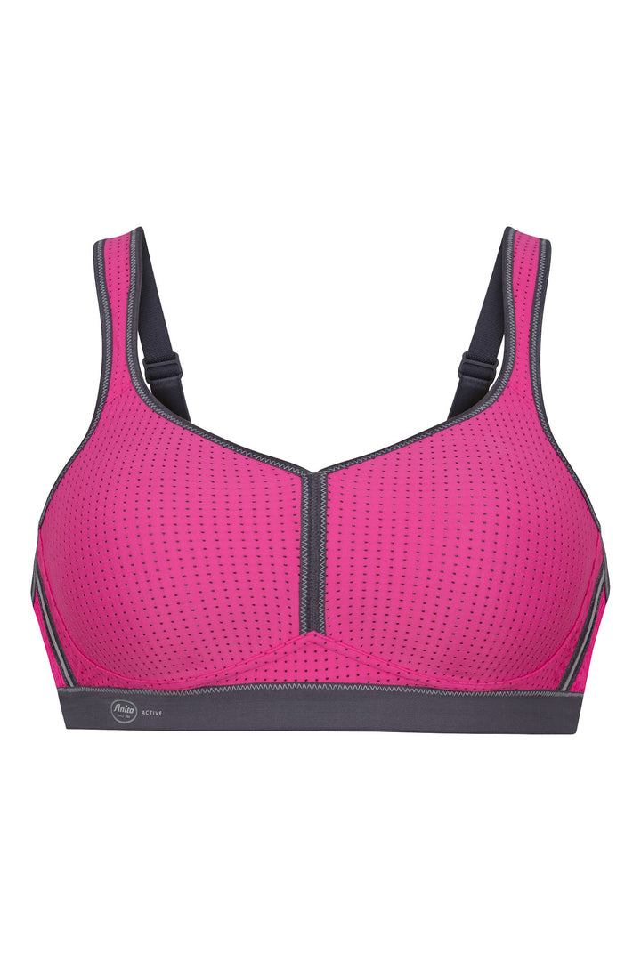 Anita Performance Sports Bra Moulded Pink Anthracite 5566 588 - Shirley Allum Boutique