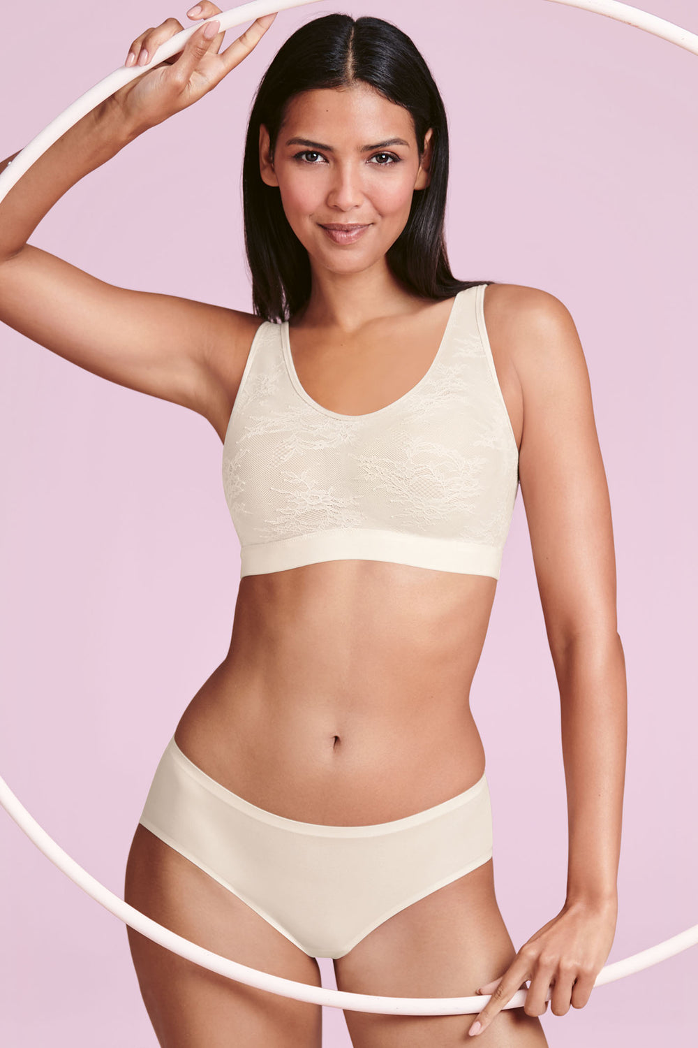 Anita Post Mastectomy Bralette Crystal Cream 4700X 612 - Shirley Allum Boutique