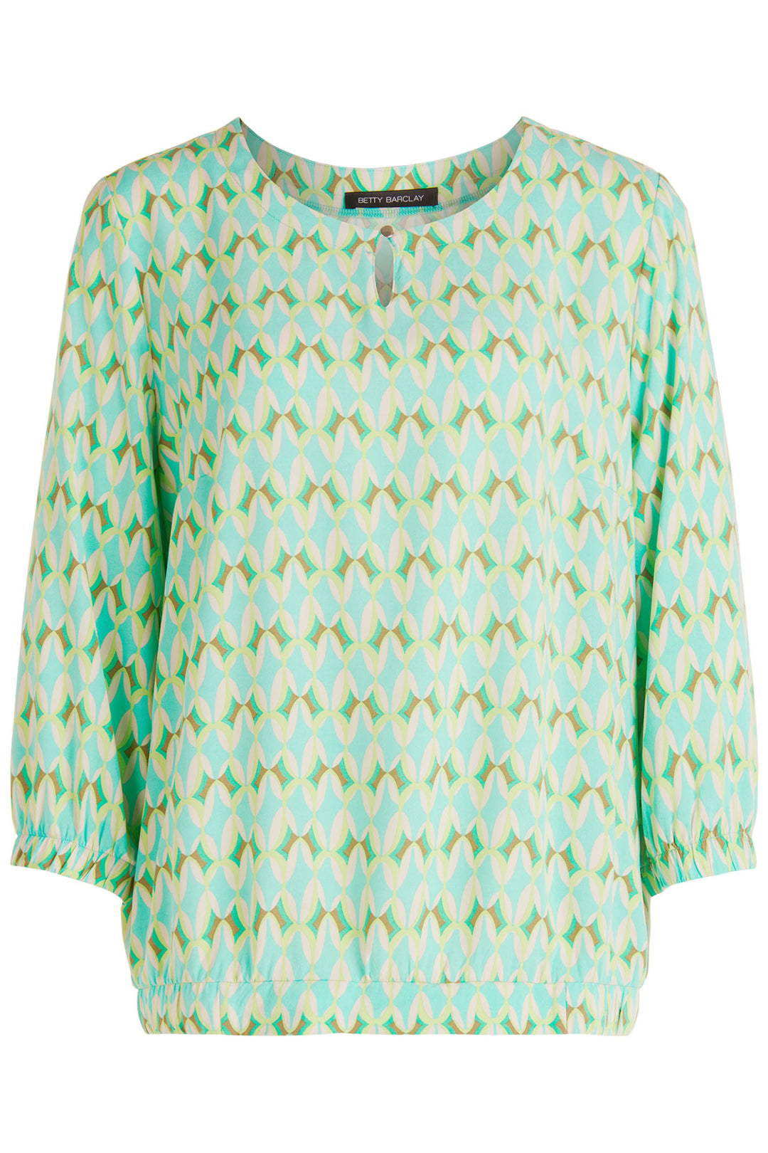 Betty Barclay Blouse Green Beige Print 88191125 5856