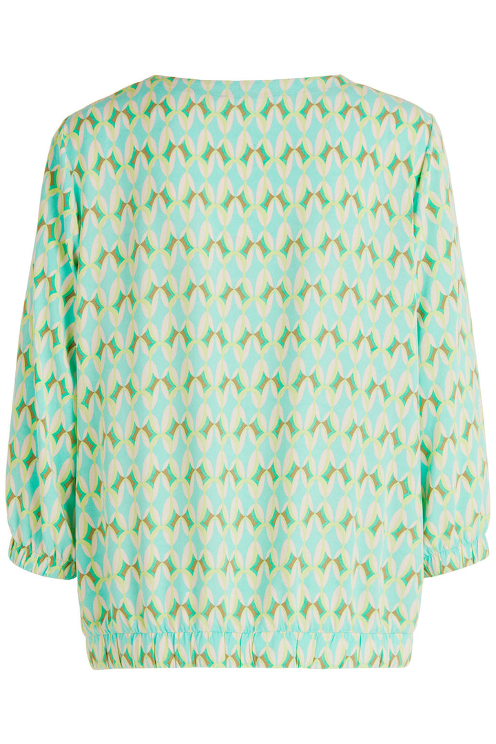 Betty Barclay Blouse Green Beige Print 88191125 5856