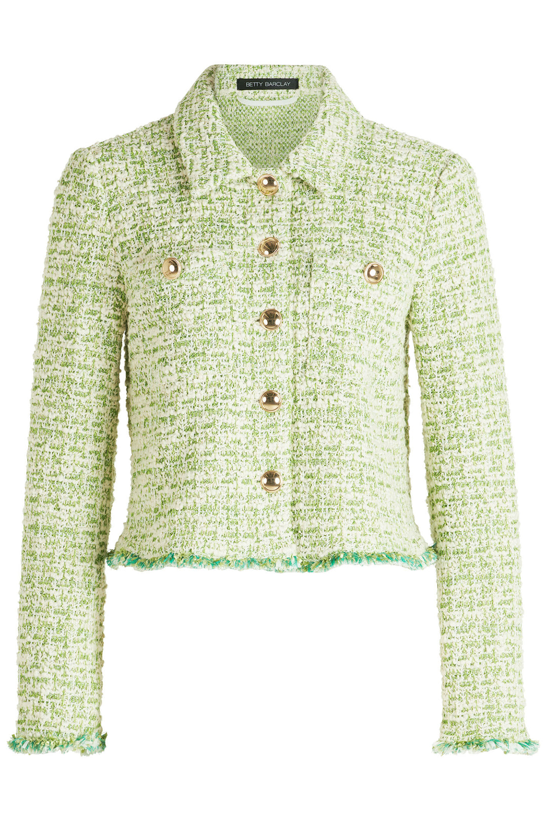 Betty Barclay Green Tweed Jacket 4521 1135 5811 - Shirley Allum Boutique