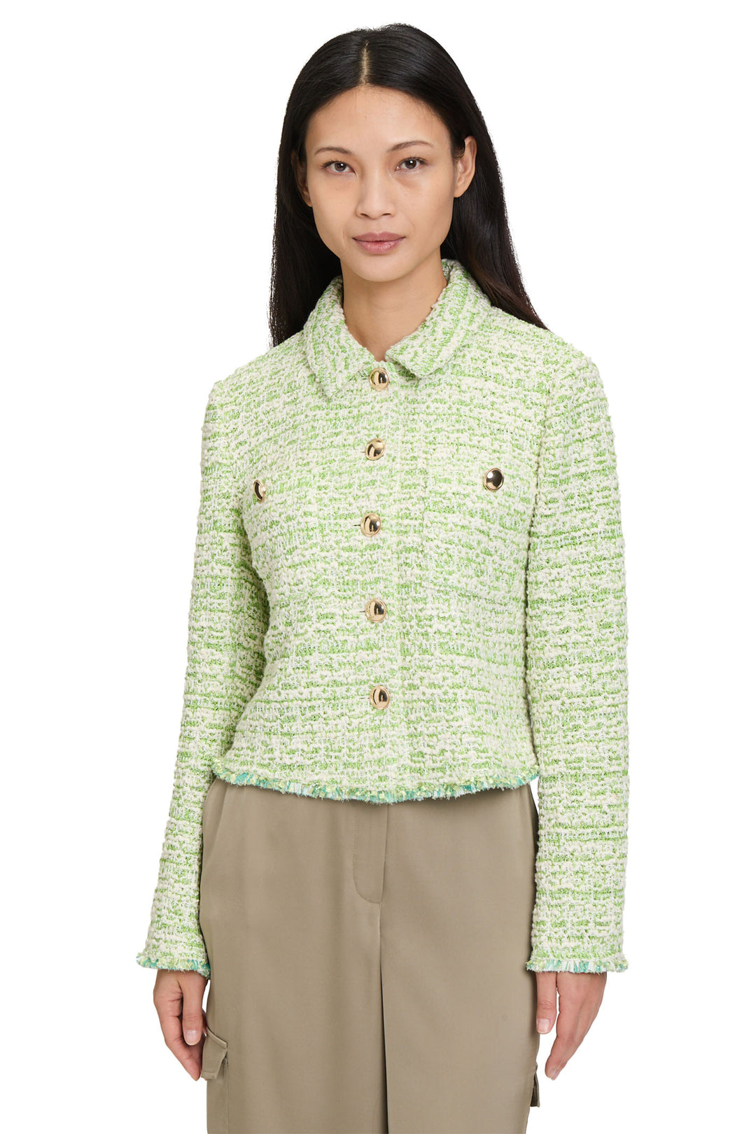 Betty Barclay Green Tweed Jacket 4521 1135 5811 - Shirley Allum Boutique