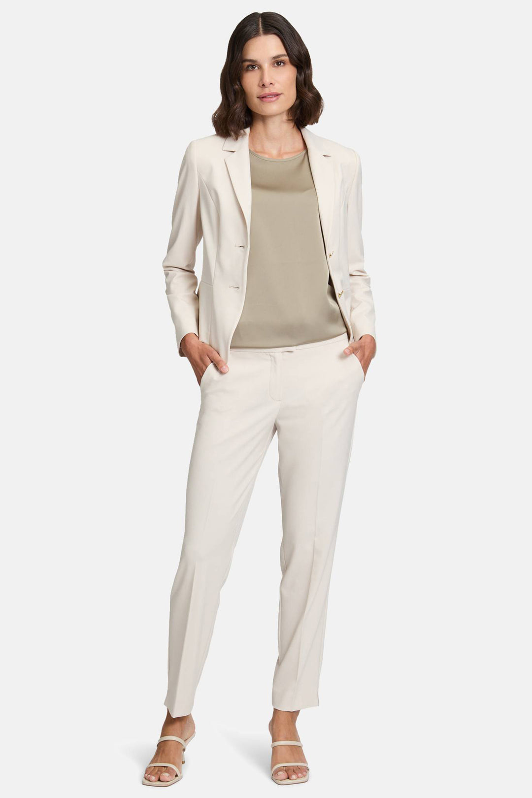 Betty Barclay Trousers Beige Classic Relaxed Fit  60351049 1098 - Shirley Allum Boutique