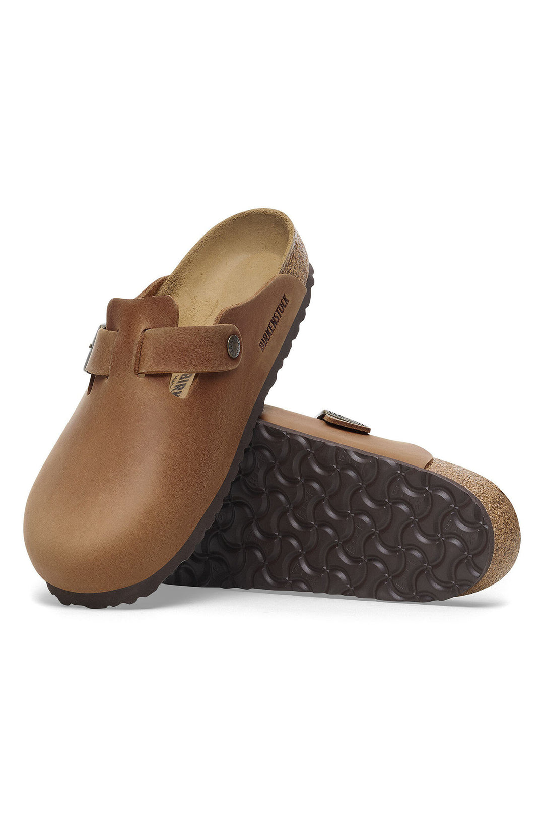 Birkenstock Boston Clog Cognac Brown Oiled Leather Regular Fit 1028179 - Shirley Allum Boutique