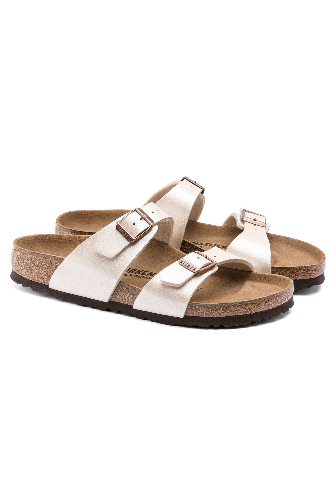 Birkenstock Sydney 1016171 Graceful Pearl White Birko-Flor Narrow Fit Sandal - Shirley Allum Boutique