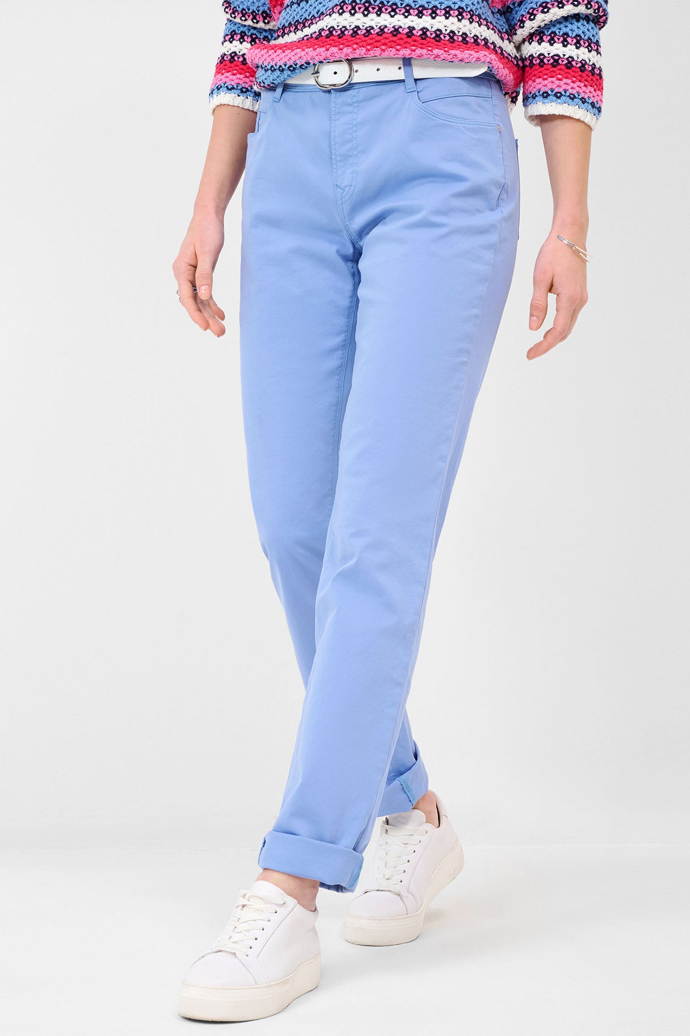 Brax Carola 71-1458 09859520 28 Santorin Blue Five Pocket Jeans - Shirley Allum Boutique