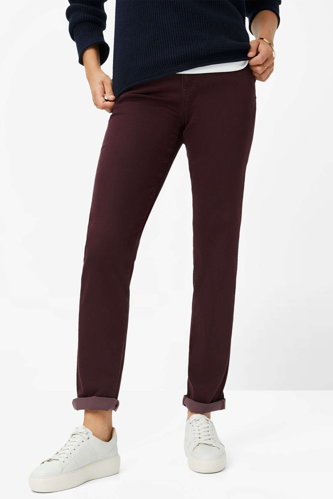 Brax Carola Jeans Berry Red Five Pocket Feminine Fit 71-1707 9928720 83 - Shirley Allum Boutique