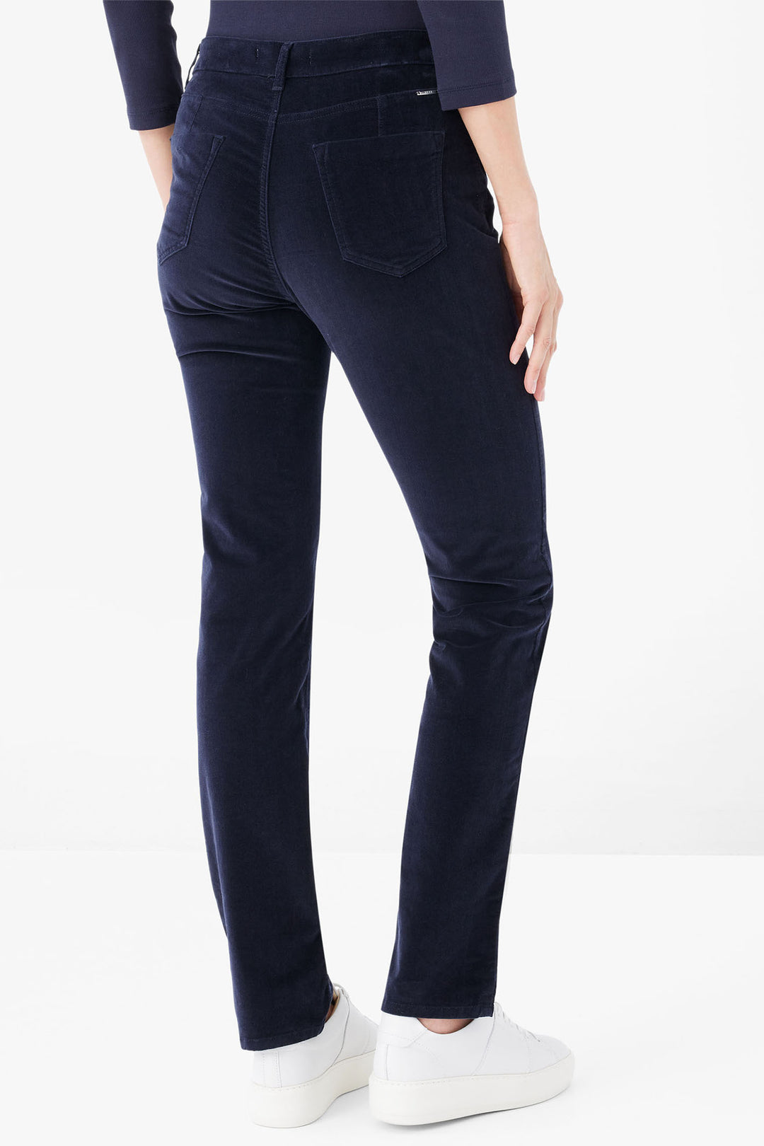 Brax Carola Jeans Navy Velvet 751038 22 09116020 - Shirley Allum Boutique