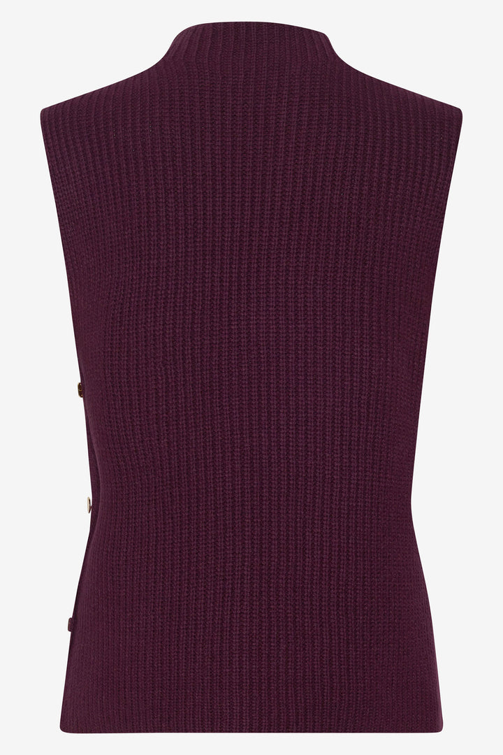 Brax Enie Jumper Vest Tanktop Berry Purple 354078 83 90175100 - Shirley Allum Boutique