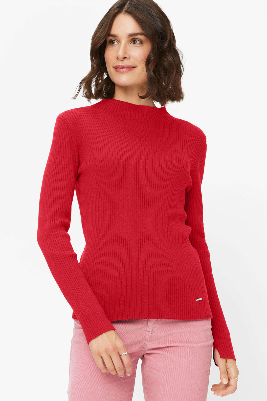 Brax Lynn Jumper Carmine Red 353108 42 90174100 - Shirley Allum Boutique