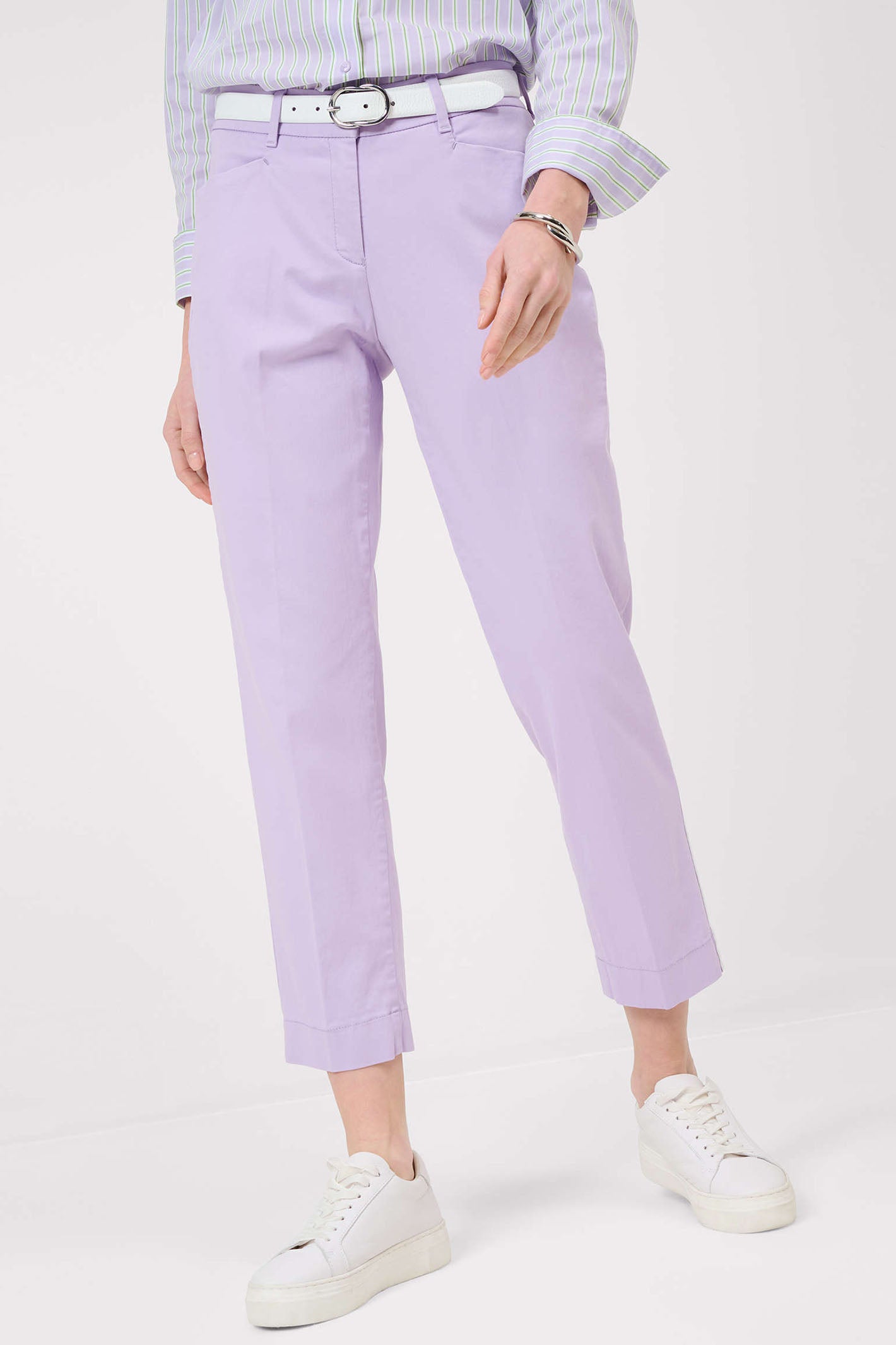 Brax Mara S 741458 09836020 83 Pale Lilac Trousers - Shirley Allum Boutique