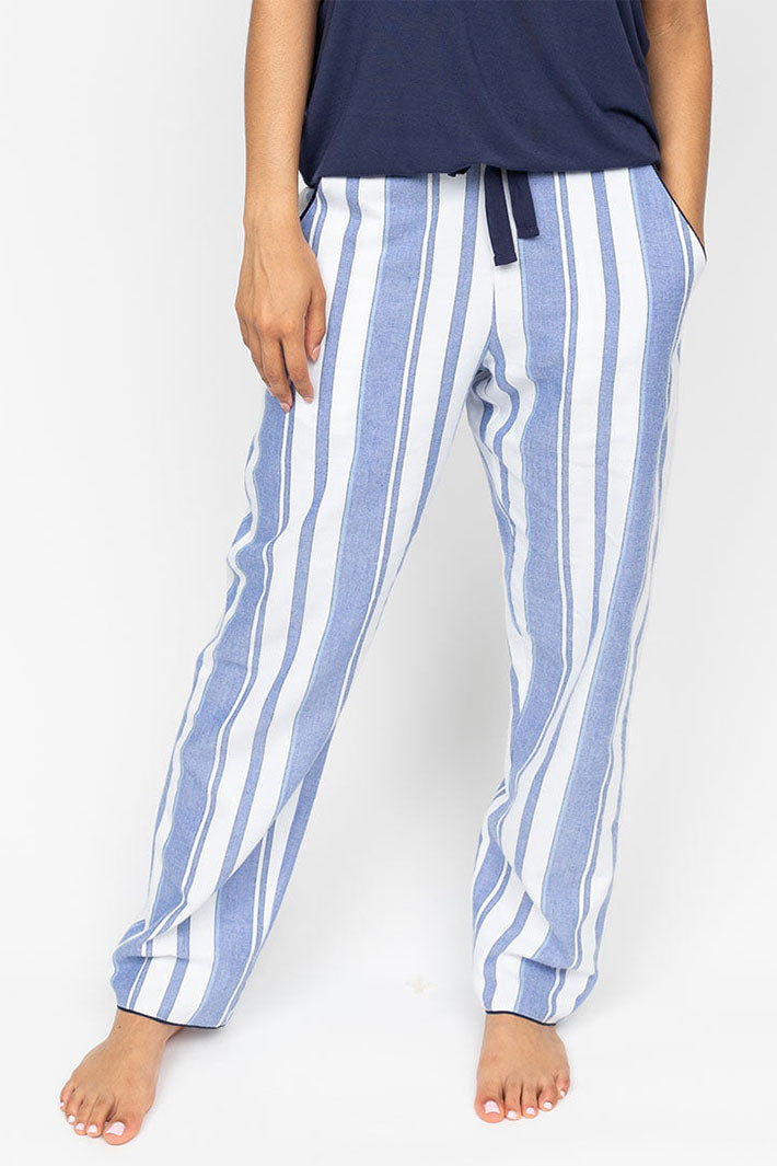 Cyberjammies Alpes Pyjama Bottoms Blue Stripe - Shirley Allum Boutique