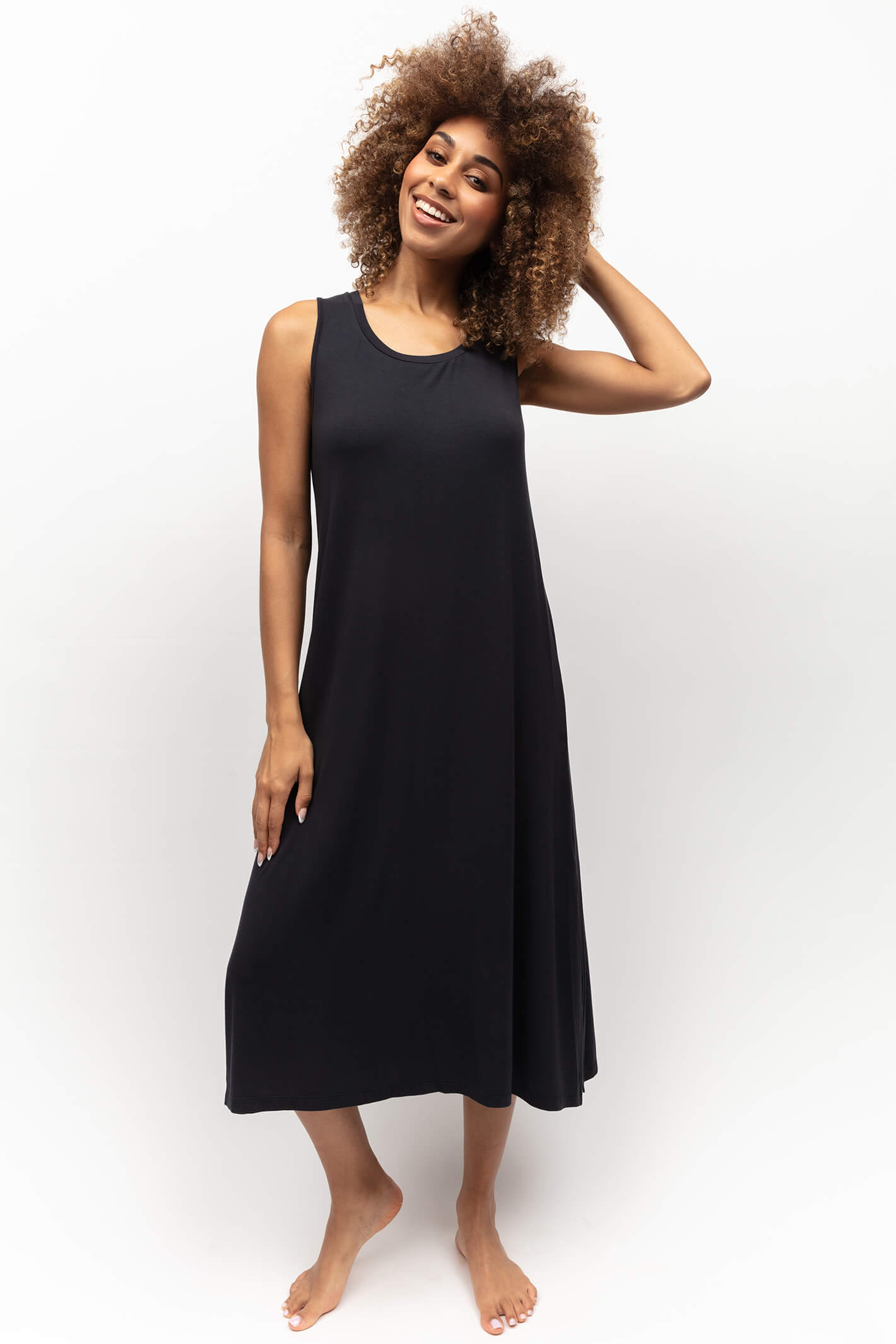 Long on sale black nightdress