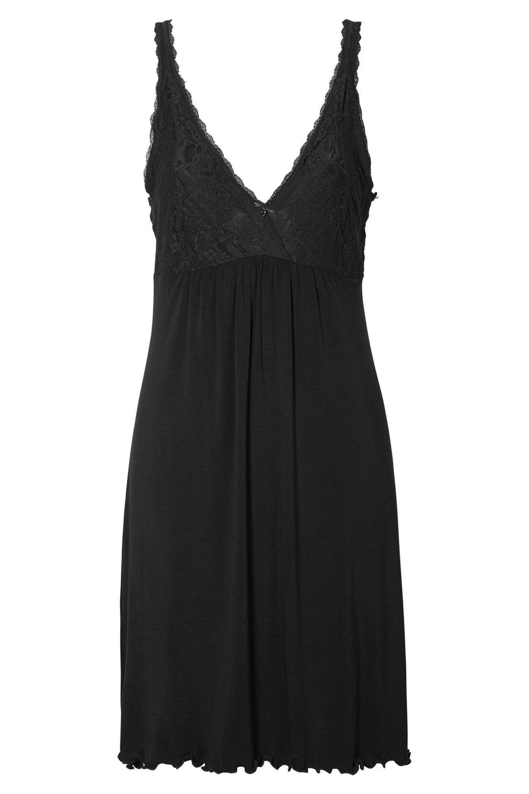 Damella Louise Nightdress Black Sleeveless 64301 000 - Shirley Allum Boutique