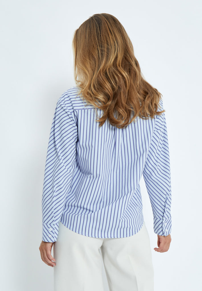 Desires Shirt DSCynthia Royal Blue Stripe DE9357 - Shirley Allum Boutique