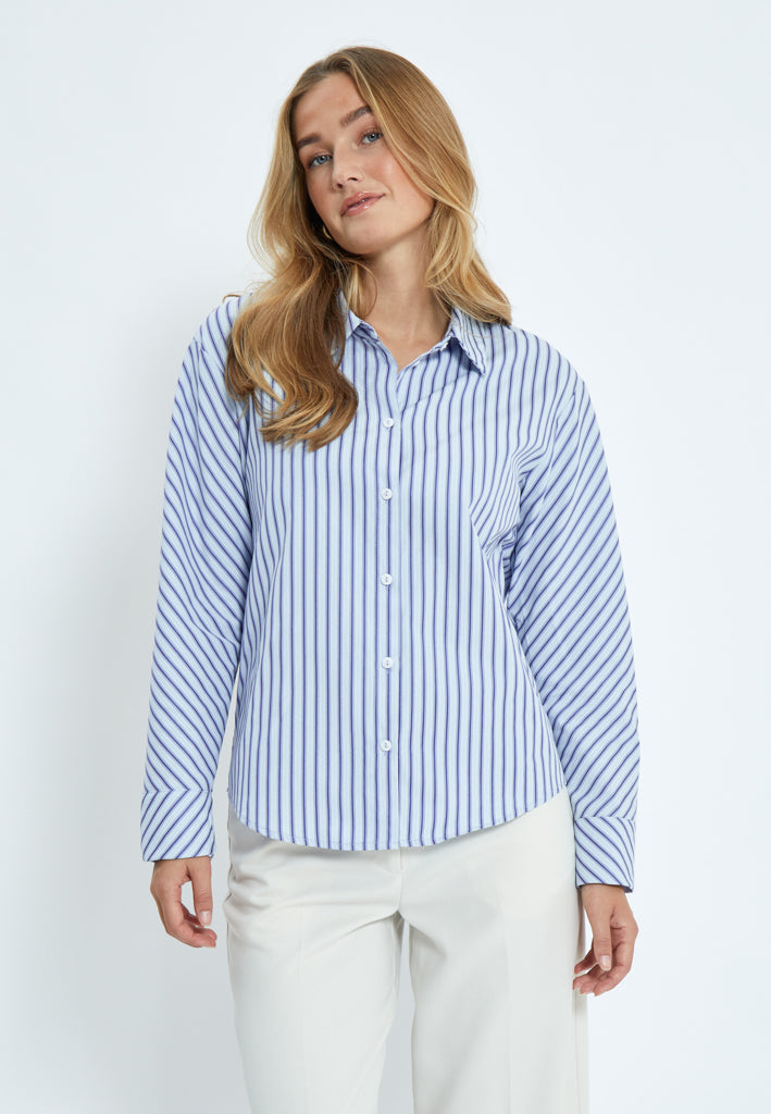 Desires Shirt DSCynthia Royal Blue Stripe DE9357 - Shirley Allum Boutique