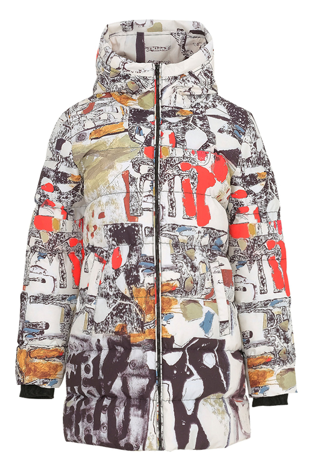 Dolcezza Coat Puffa Jean-Farncois Provost Simply Art Print 74860 - Shirley Allum Boutique