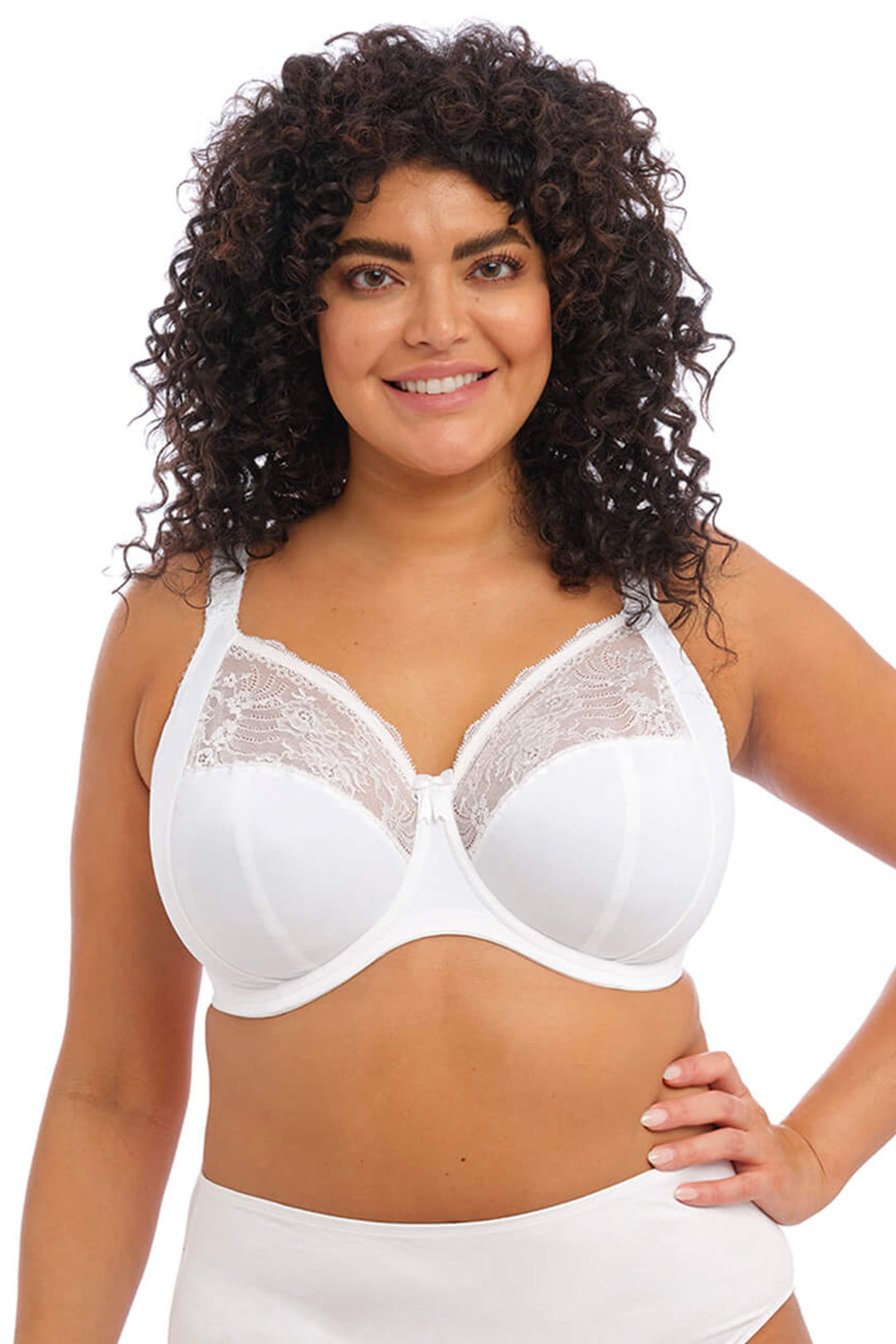 Elomi EL4111 Morgan White Stretch Banded Bra - Shirley Allum Boutique