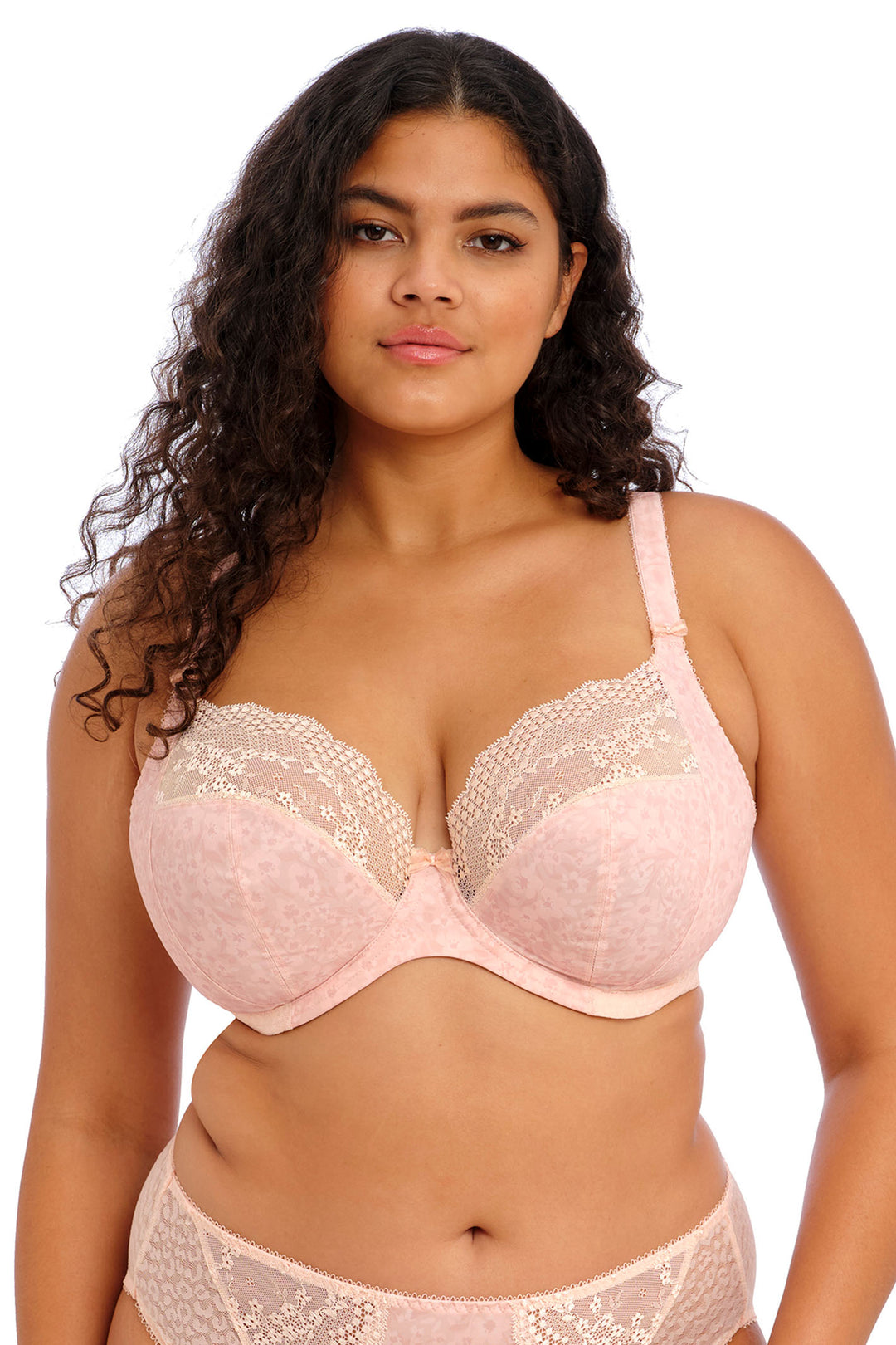 Elomi Lucie Plunge Bra Pale Blush Uw-Stretch EL4490PAU - Shirley Allum Boutique