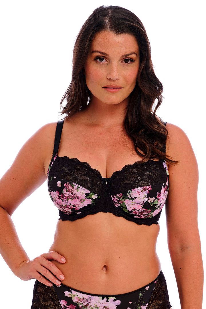 Fantasie FL101501SWA Lucia Sweet Pea Black Uw Side Support Bra - Shirley Allum Boutique