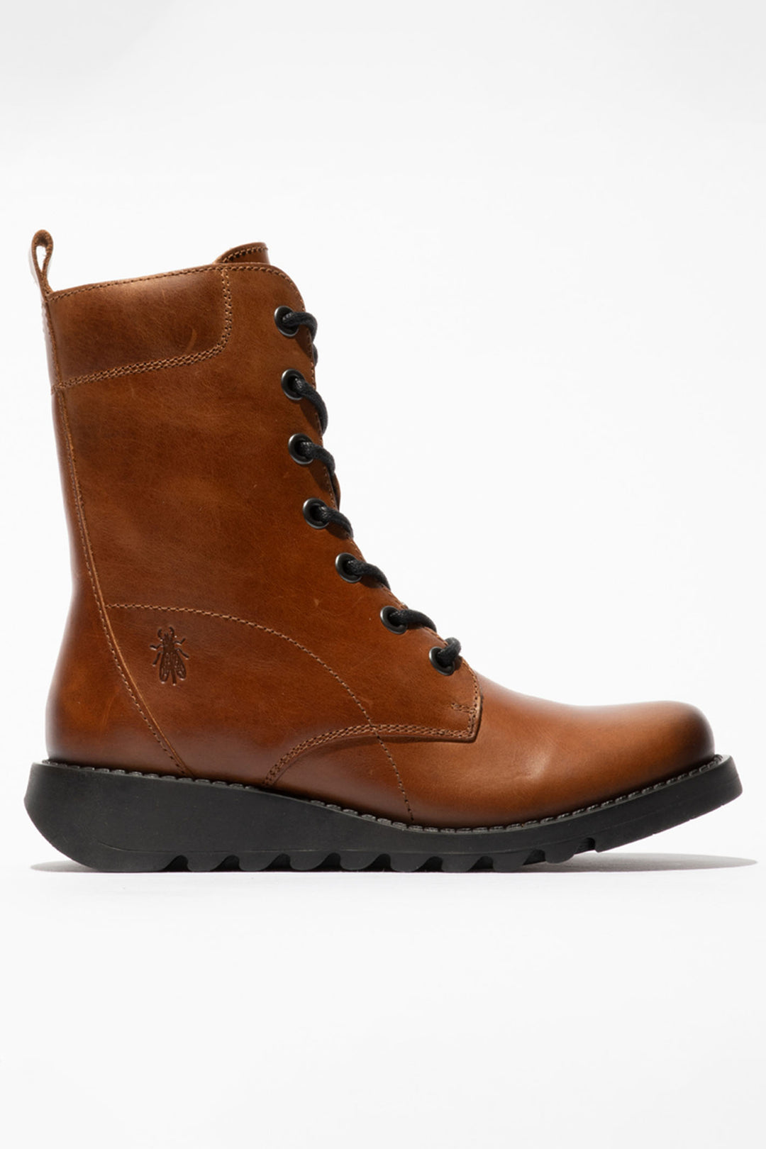 Fly London SILF Boots Mid Brown Leather SILF015FLY P145015010 - Shirley Allum Boutique