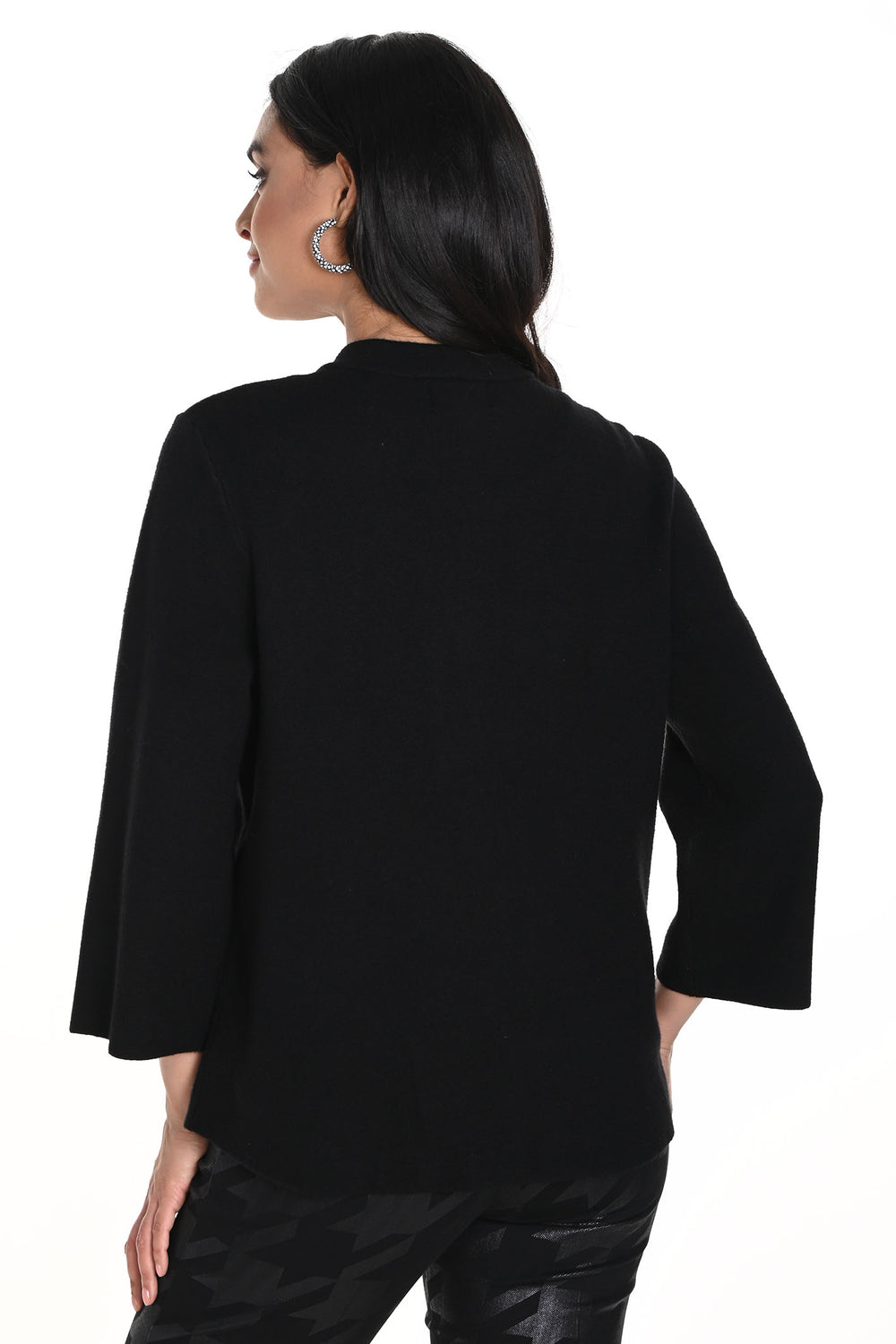 Frank Lyman Cardigan Black Round Neck 243436U - Shirley Allum Boutique