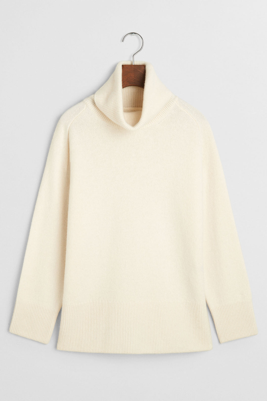 Gant Jumper Turtleneck Cream Relaxed Fit 4805269 - Shirley Allum Boutique