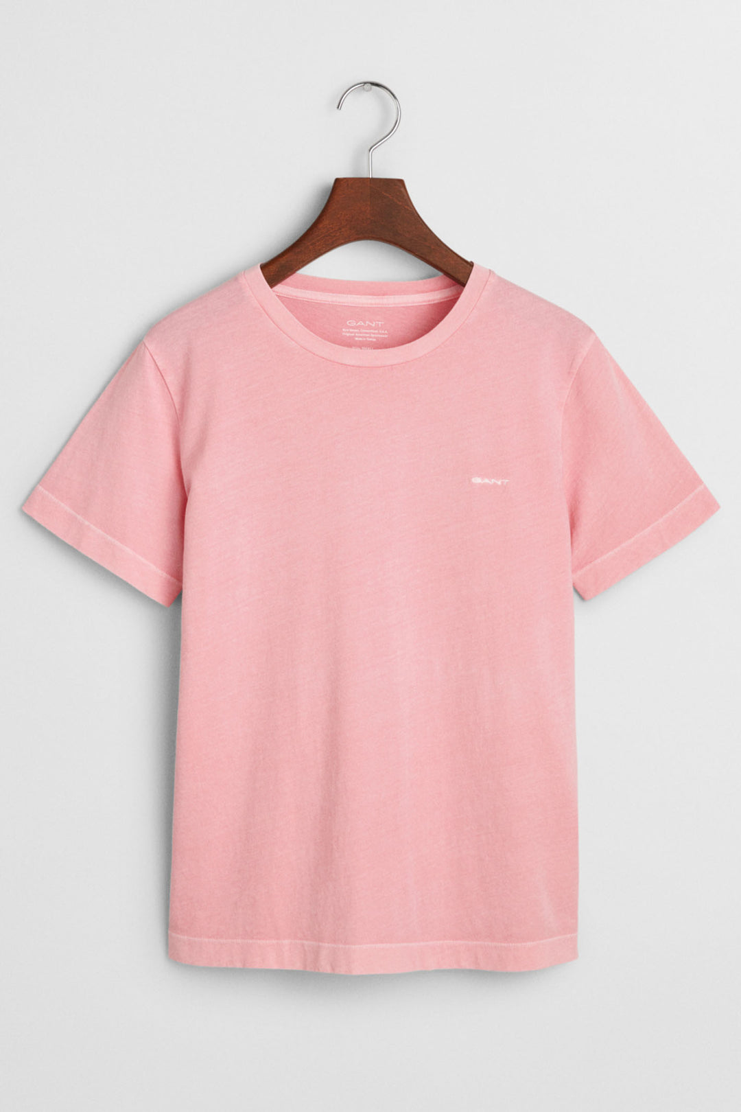 Gant T-Shirt Crew Neck Short Sleeve Sun Faded Geranium Pink 4200868 627 - Shirley Allum Boutique