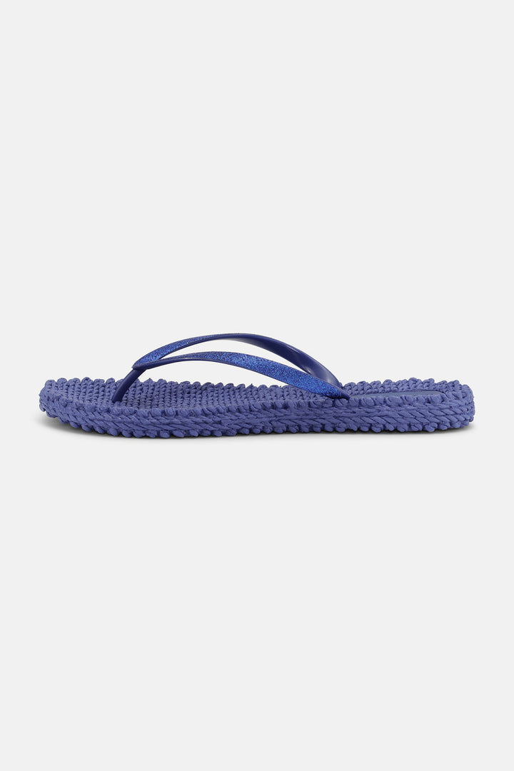 Ilse Jacobsen Cheerful 01 Flip Flop Sandal Blue Web Glitter 674 - Shirley Allum Boutique