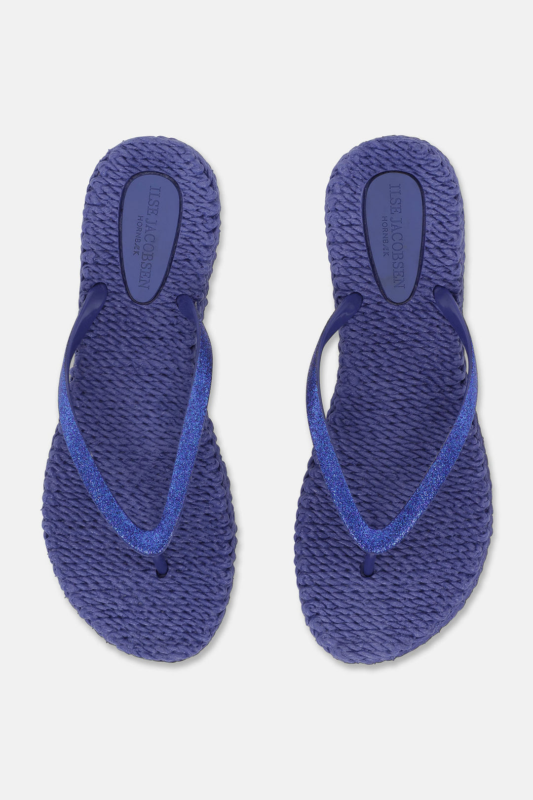 Ilse Jacobsen Cheerful 01 Flip Flop Sandal Blue Web Glitter 674 - Shirley Allum Boutique