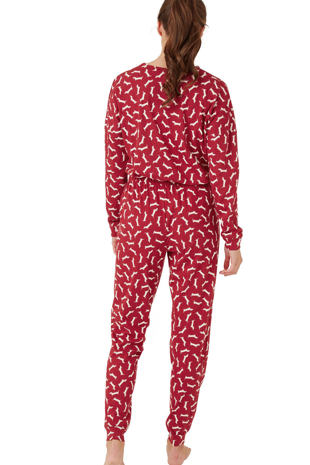 Indigo Sky Pyjamas Dachshund Red Cotton Jersey IN42653 - Shirley Allum Boutique