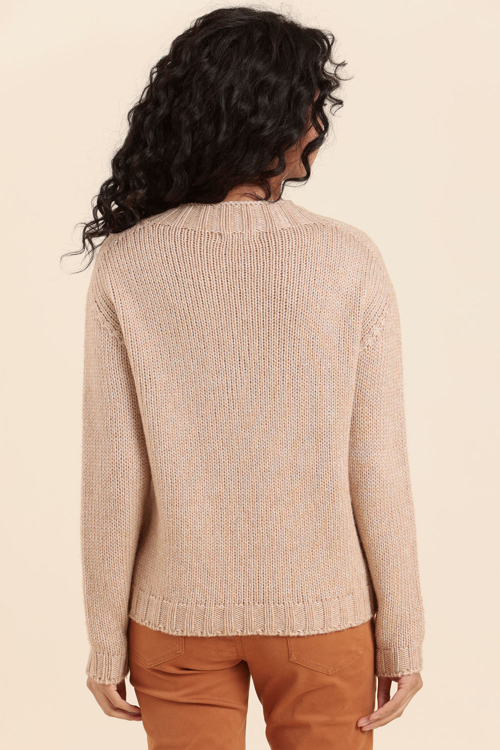 Mat De Misaine Jumper Beige Mouline Chamois Tarno-512 MO641 - Shirley Allum Boutique