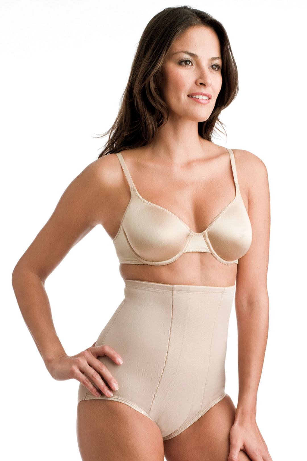 Miraclesuit Shapewear Hi Waist Brief Warm Beige Extra Firm 2705-1 - Shirley Allum Boutique