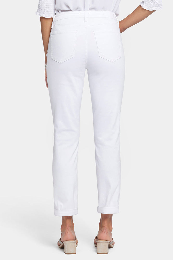 NYDJ Jeans Margot Girlfriend Optic White MFOS8215 585 - Shirley Allum Boutique