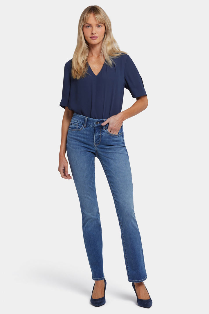 NYDJ Jeans Waist Match Marilyn Straight Picasso Lake MSHDMS8573 2024503 - Shirley Allum Boutique