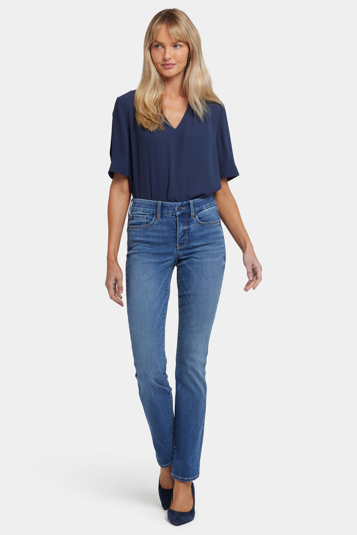 NYDJ Jeans Waist Match Marilyn Straight Picasso Lake MSHDMS8573 2024503 - Shirley Allum Boutique