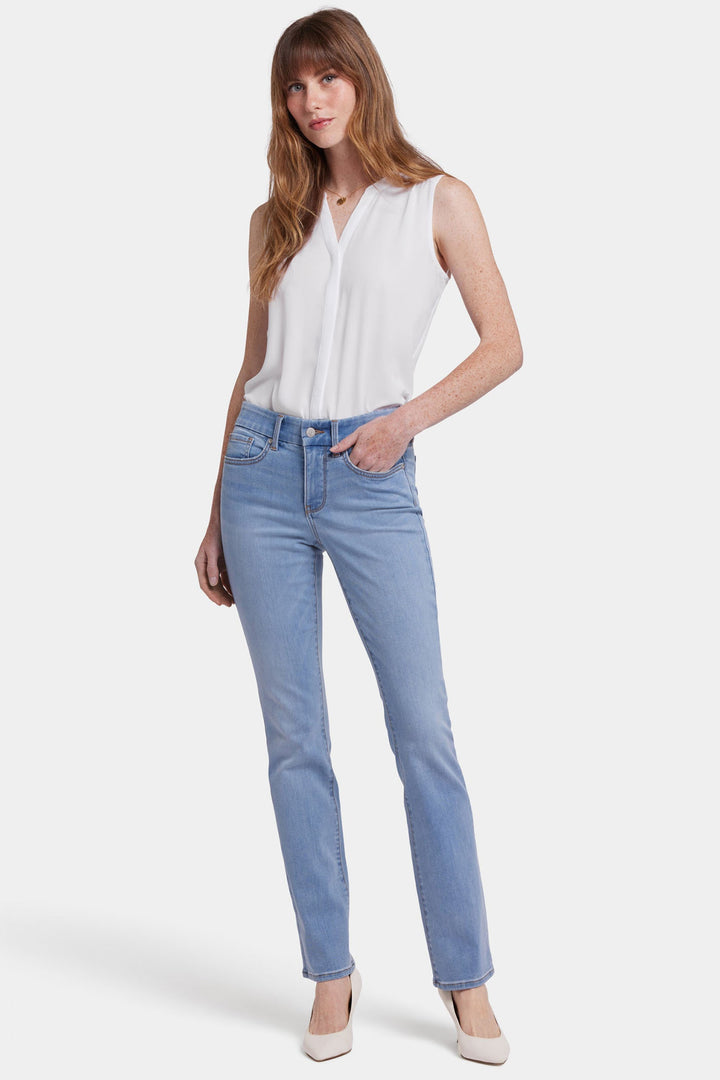 NYDJ Jeans Waist Match Marilyn Straight Santiago Sea MSHDMS8573 2024504 - Shirley Allum Boutique