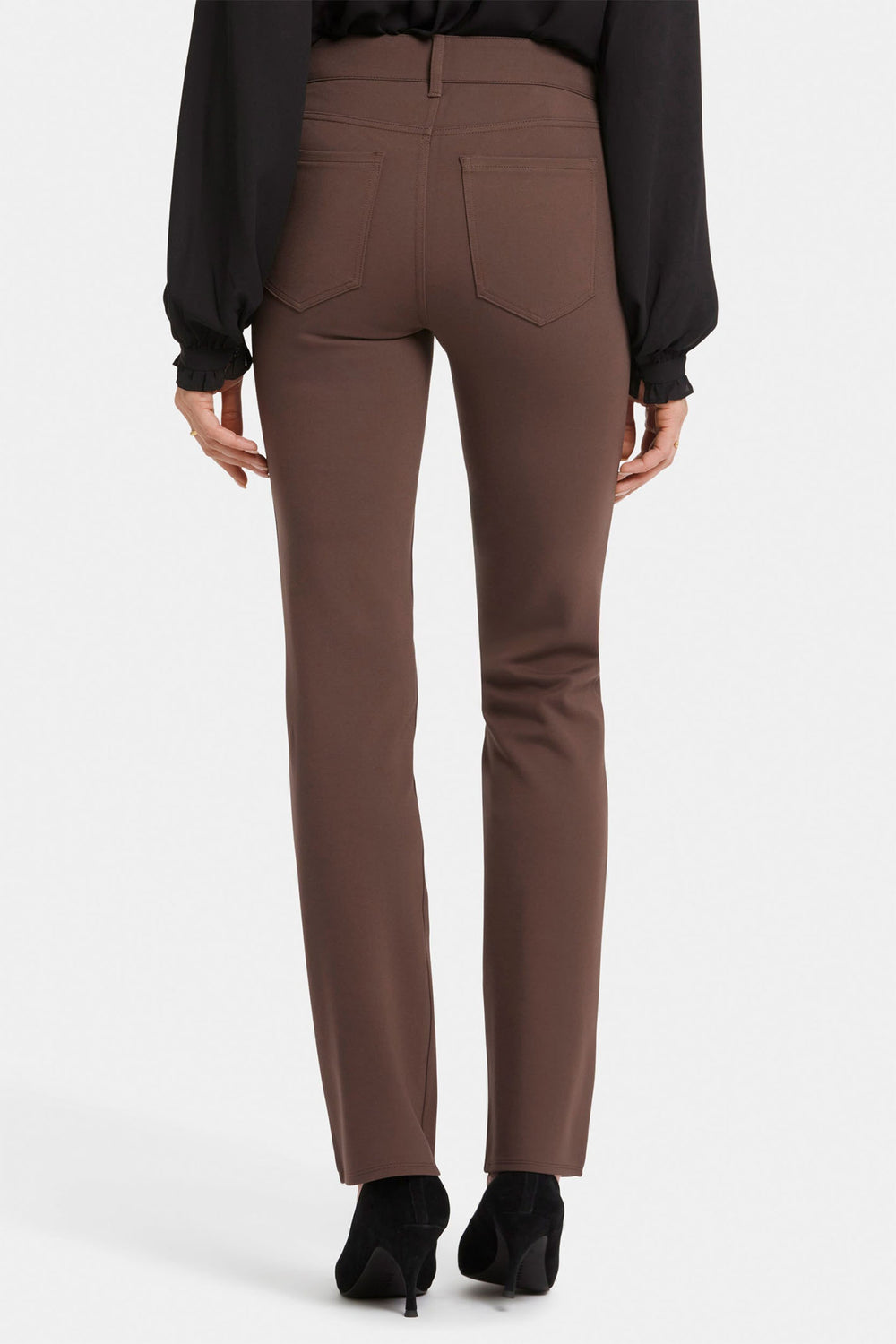 NYDJ Trousers Marilyn Straight Coffee Bean MCPPMS2299 - Shirley Allum Boutique