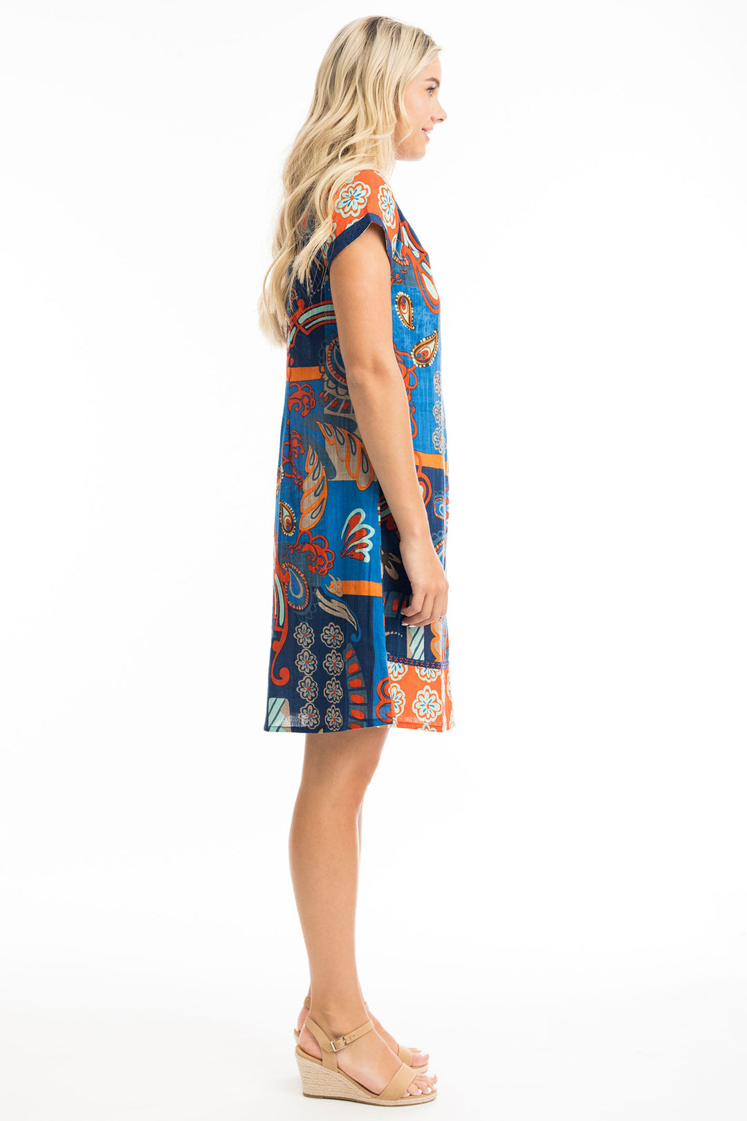 Orientique Dress Camps Bay Patch Print 30004 - Shirley Allum Boutique