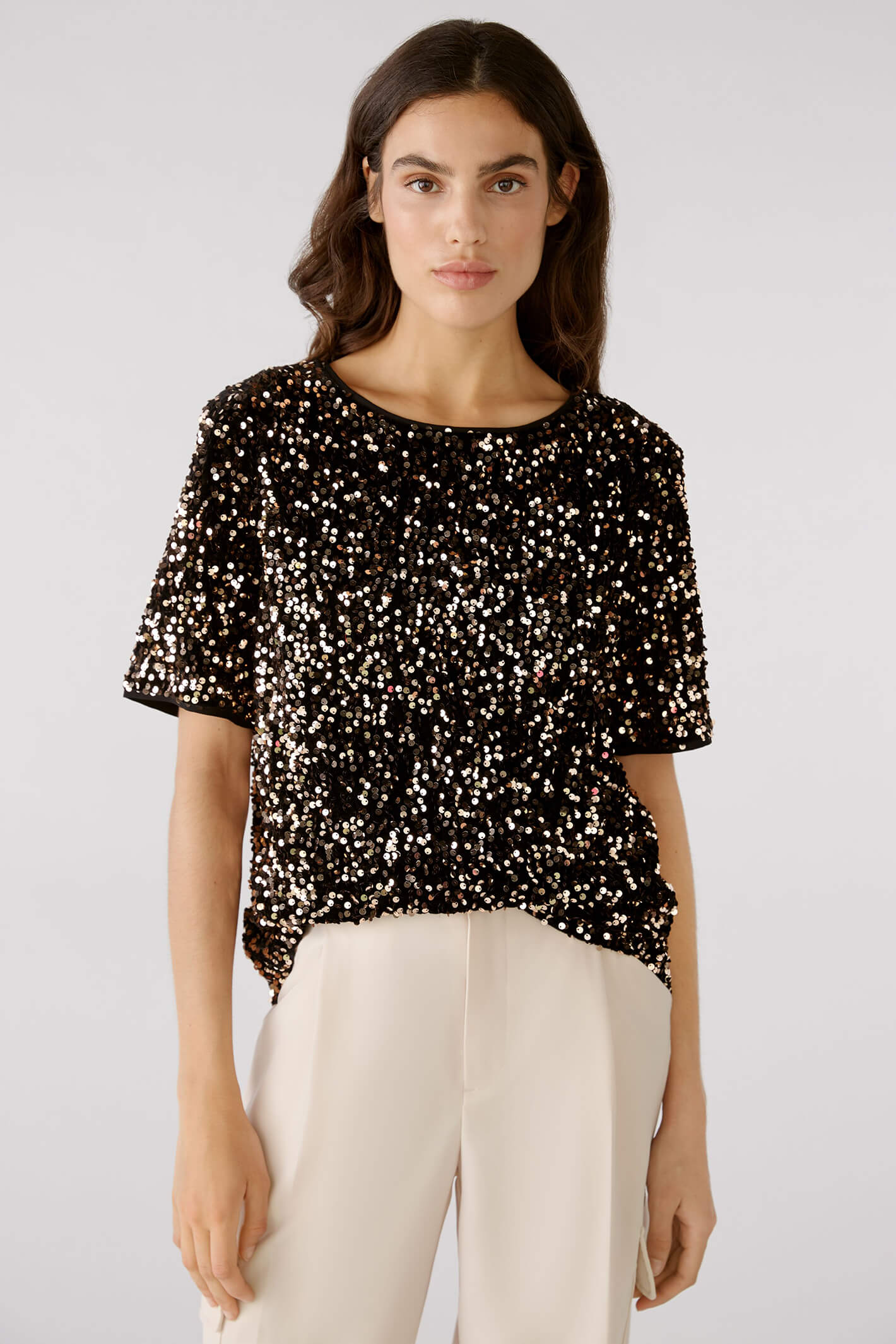 Black and gold sequin tops hotsell