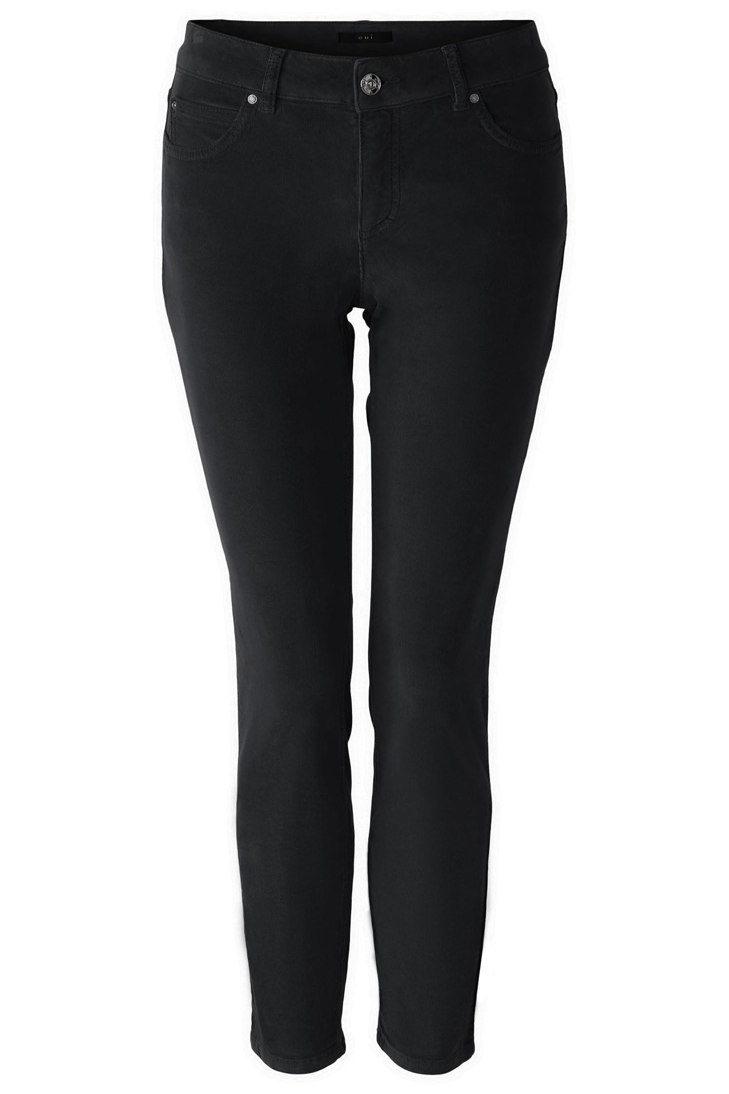 Oui Baxtor Cord Jeggings Black 80133 9990