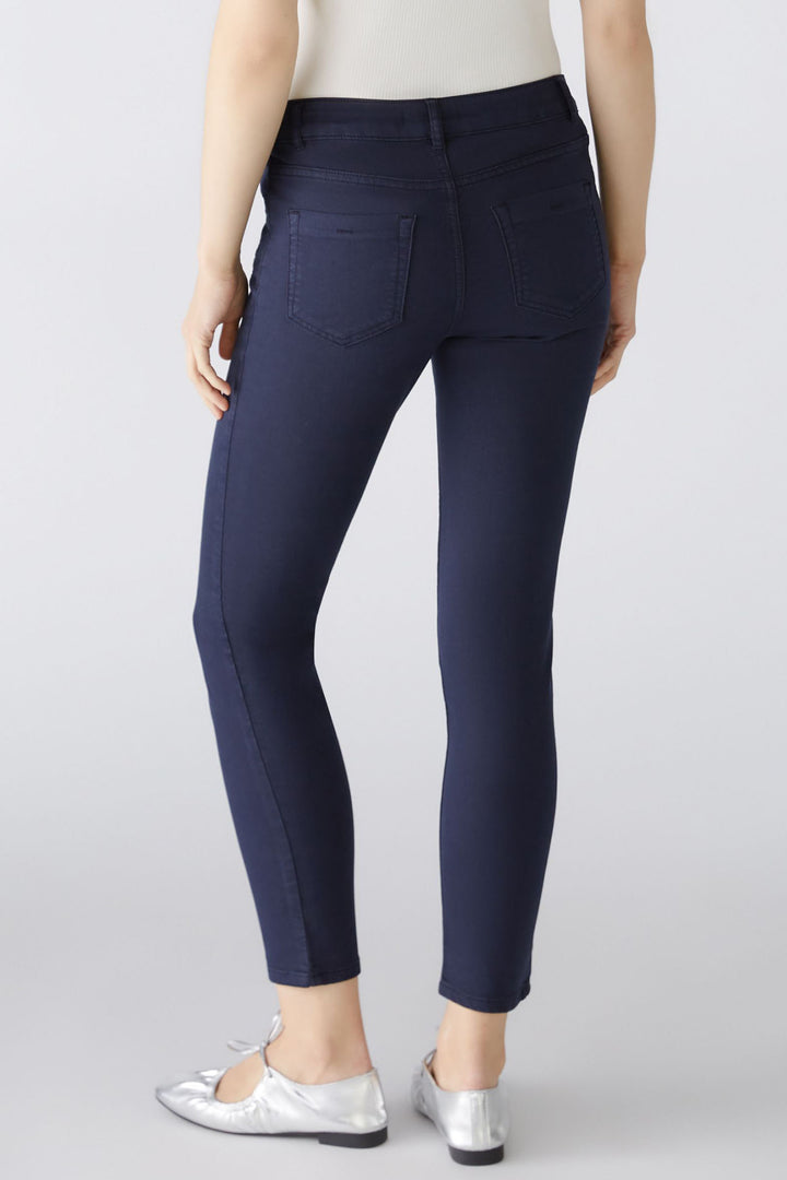 Oui Baxtor Cropped Jeggings Dark Navy Blue 79920 5742 - Shirley Allum Boutique