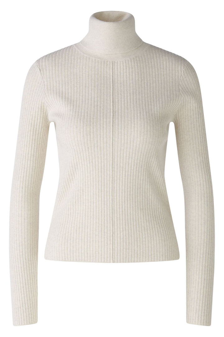 Oui Jumper Turtleneck Offwhite 91543 1021 - Shirley Allum Boutique