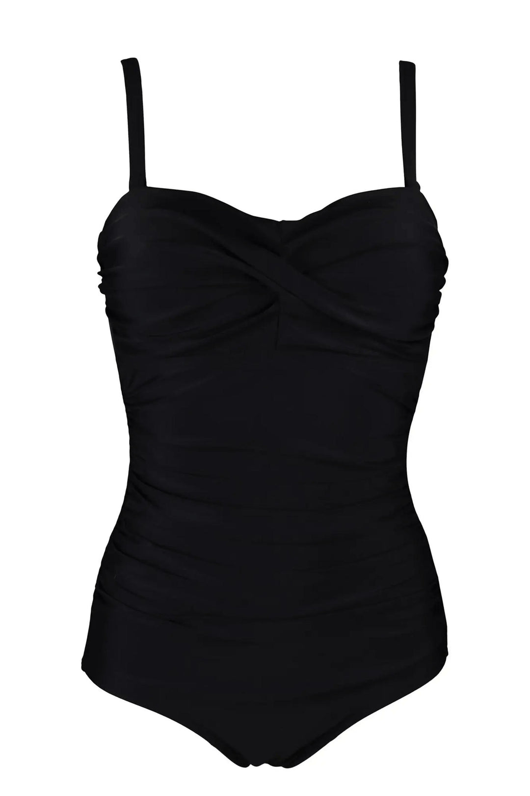 Pour Moi Santa Monica Black Removable Straps Control Swimsuit - Shirley Allum Boutique